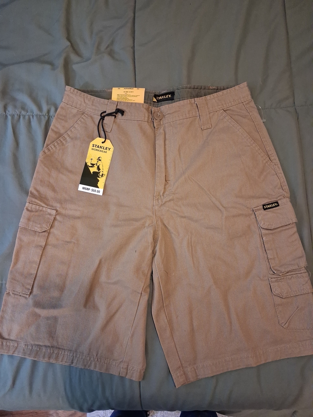 Stanley Workwear Men's Tan Cargo Shorts